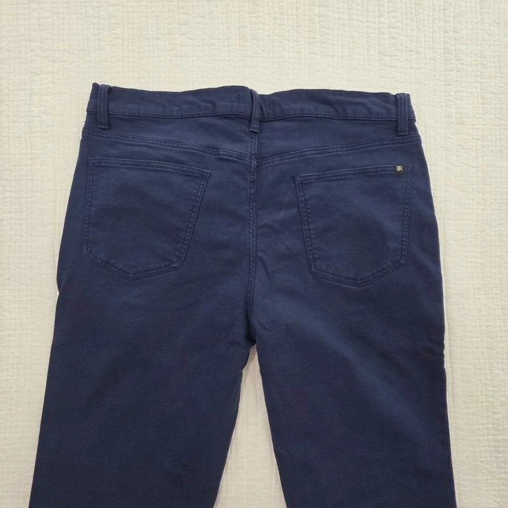 Banana Republic Core Pants Men's 36x30 Navy Blue 5 Pocket Design Stretch Comfort - Picture 15 of 15